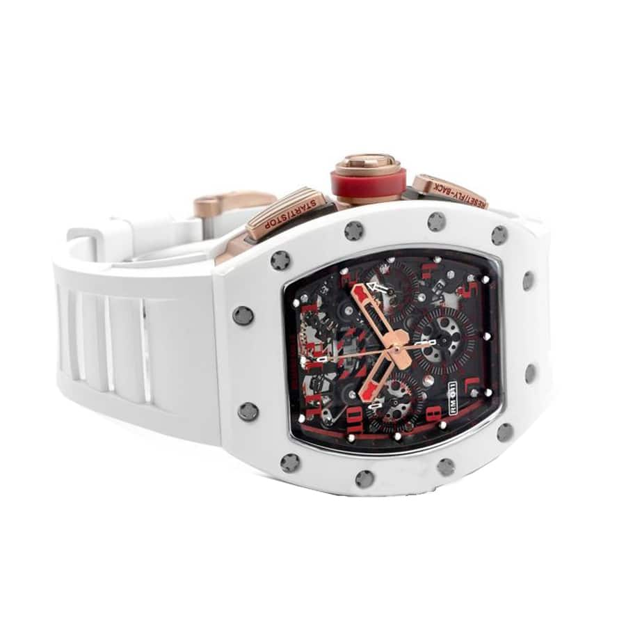 Richthtard Mithtlle  RM 011 White Demon Chronograph Ultimate Clone Quality