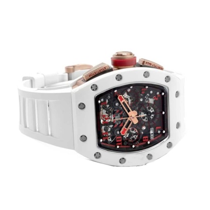 Richthtard Mithtlle  RM 011 White Demon Chronograph Ultimate Clone Quality