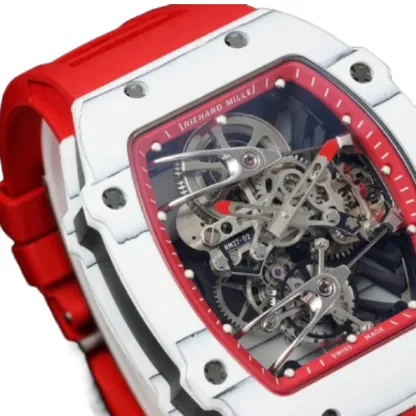 Richthtard Mithtlle RM 27-02 Tourbillon  Rafael Nadal  Red Rubber Exceptional Replica 1:1