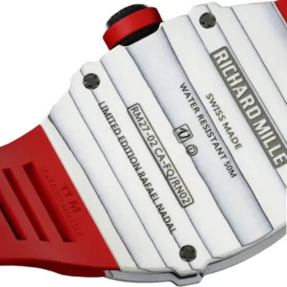 Richthtard Mithtlle RM 27-02 Tourbillon  Rafael Nadal  Red Rubber Exceptional Replica 1:1