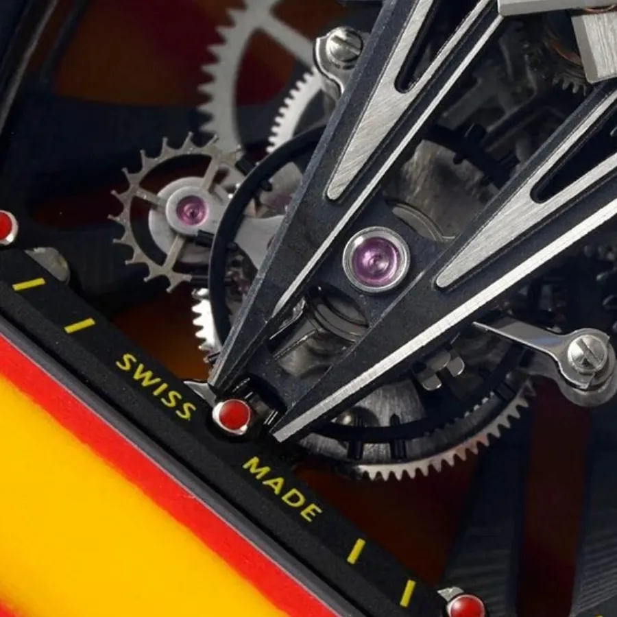 Richthtard Mithtlle RM 27-03 Tourbillon  Rafael Nadal  Yellow Perfect Duplicate 1:1