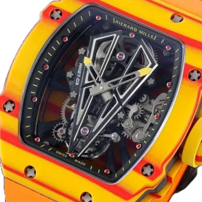 Richthtard Mithtlle RM 27-03 Tourbillon  Rafael Nadal  Yellow Perfect Duplicate 1:1