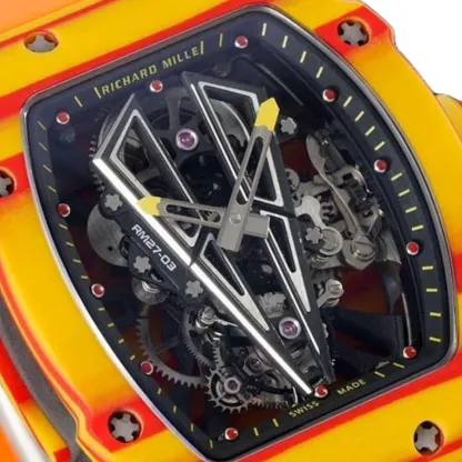 Richthtard Mithtlle RM 27-03 Tourbillon  Rafael Nadal  Yellow Perfect Duplicate 1:1