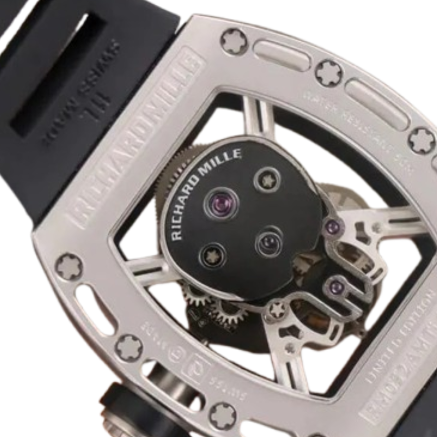 Richthtard Mithtlle RM 52-01 Tourbillon  Skull  Grey Exclusive Clone Edition