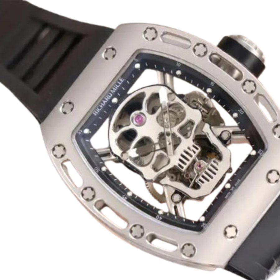 Richthtard Mithtlle RM 52-01 Tourbillon  Skull  Grey Exclusive Clone Edition