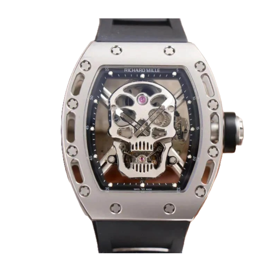 Richthtard Mithtlle RM 52-01 Tourbillon  Skull  Grey Exclusive Clone Edition