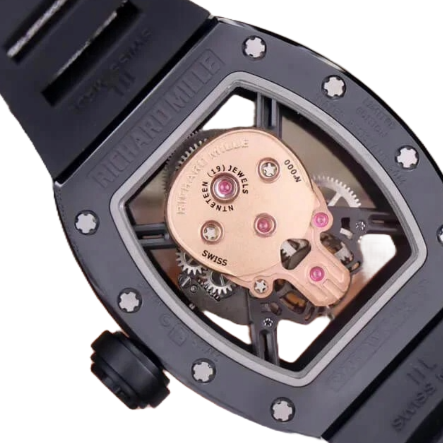 Richthtard Mithtlle RM 52-01 Tourbillon  Skull  Rose Gold Luxury Clone Quality