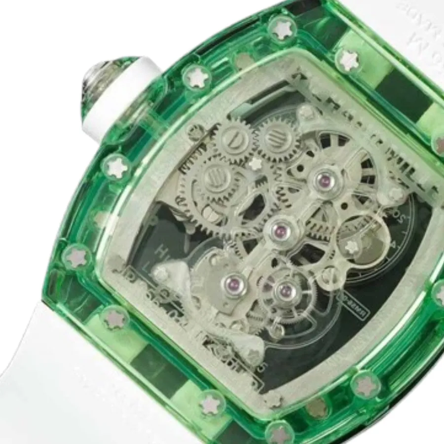 Richthtard Mithtlle RM 56-01 Tourbillon Green Transparent Superior Replica