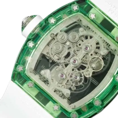 Richthtard Mithtlle RM 56-01 Tourbillon Green Transparent Superior Replica