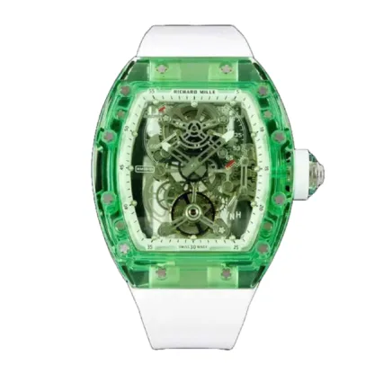 Richthtard Mithtlle RM 56-01 Tourbillon Green Transparent Superior Replica