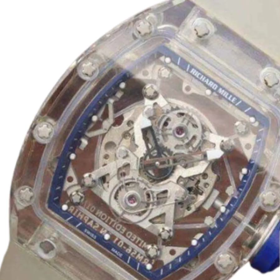 Richthtard Mithtlle RM 56-02 Tourbillon Transparent Deluxe Replica Edition