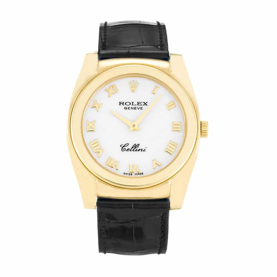 rolthtex Cellini Geneve Yellow Gold White 5320/8 Precision Replica Edition