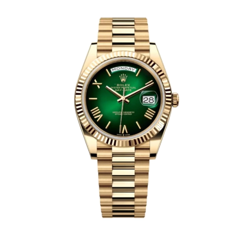 rolthtex Day-Date 228238  Green Ombre  Exact Duplicate Quality