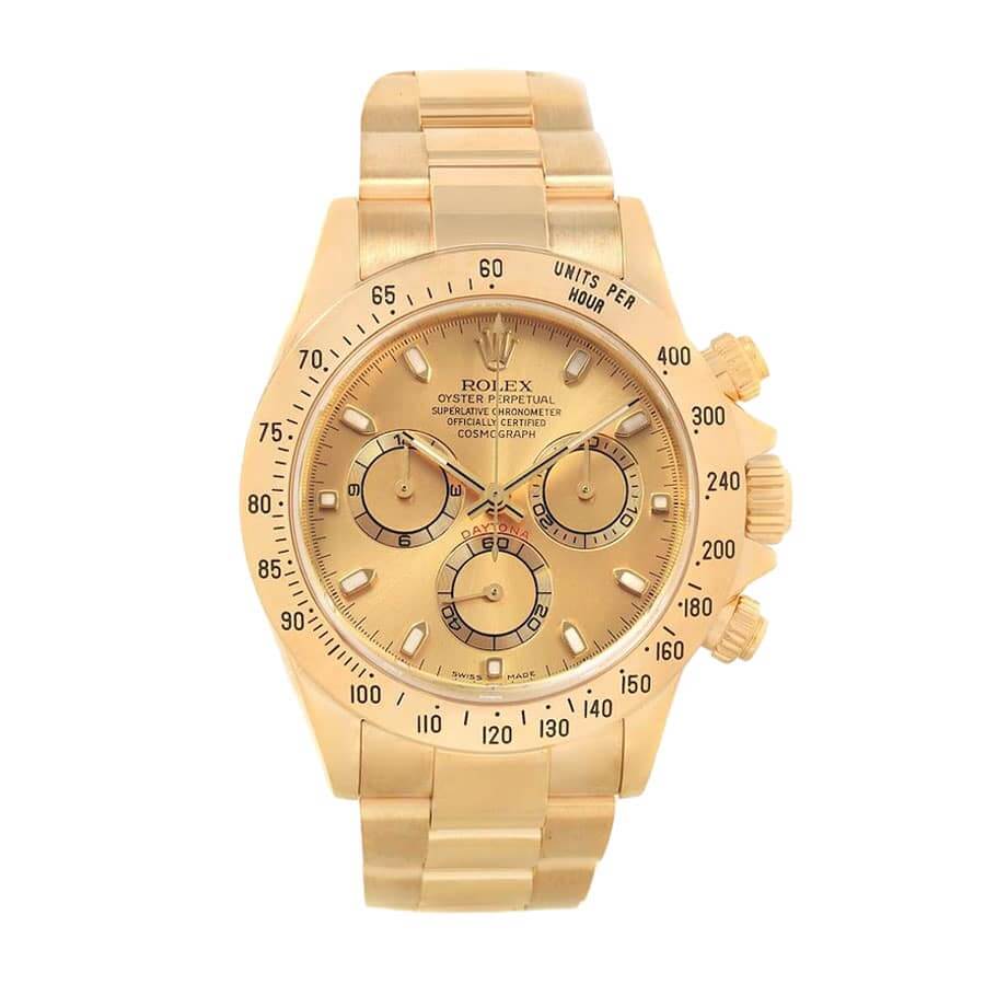 rolthtex Cosmograph Daytona 116528  Yellow Gold  Master Replica 1:1