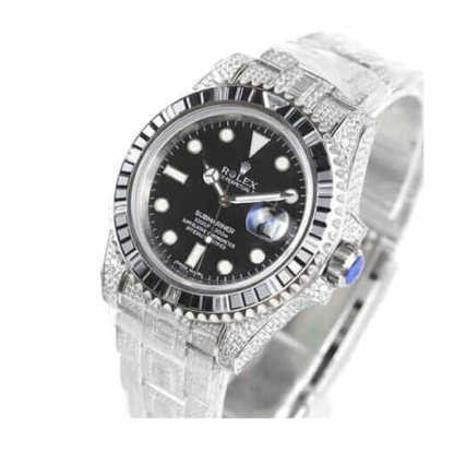 rolthtex Submariner 116610LN-97200  Iced Out  Precision Clone