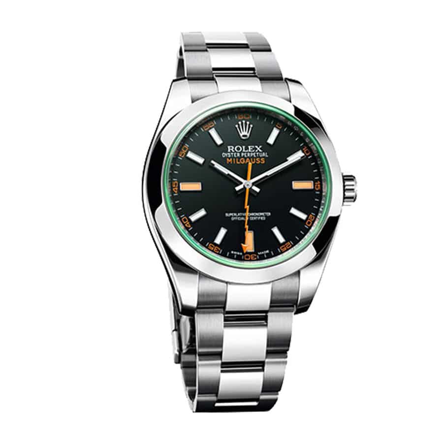 rolthtex Milgauss 116400GV  Green Crystal  Exceptional Replica 1:1