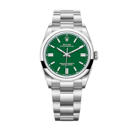 rolthtex Oyster Perpetual 126000  Green Dial  Ultra Clone 1:1