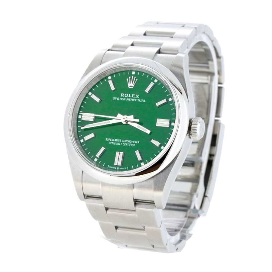 rolthtex Oyster Perpetual 126000  Green Dial  Ultra Clone 1:1