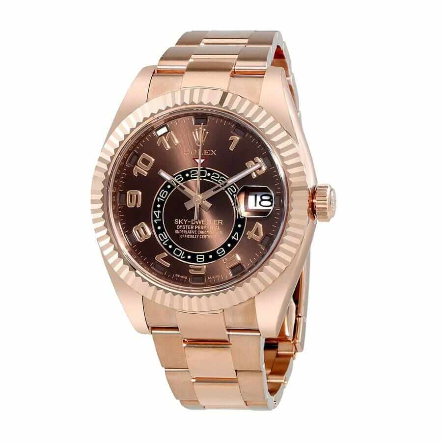 rolthtex Sky-Dweller 326935  Rose Gold Chocolate Dial  Authentic Super Replica