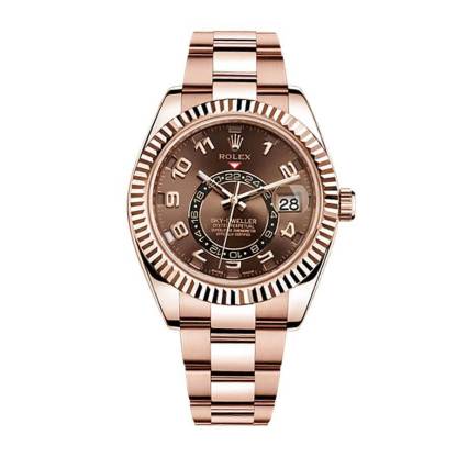 rolthtex Sky-Dweller 326935  Rose Gold Chocolate Dial  Authentic Super Replica