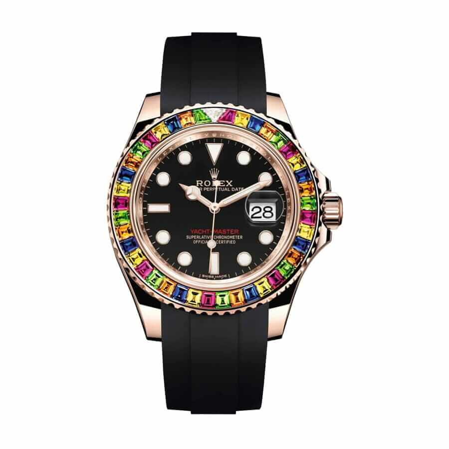 rolthtex Perpetual Yacht-Master Gem-Set Bezel 116695 SATS Handcrafted Clone Quality
