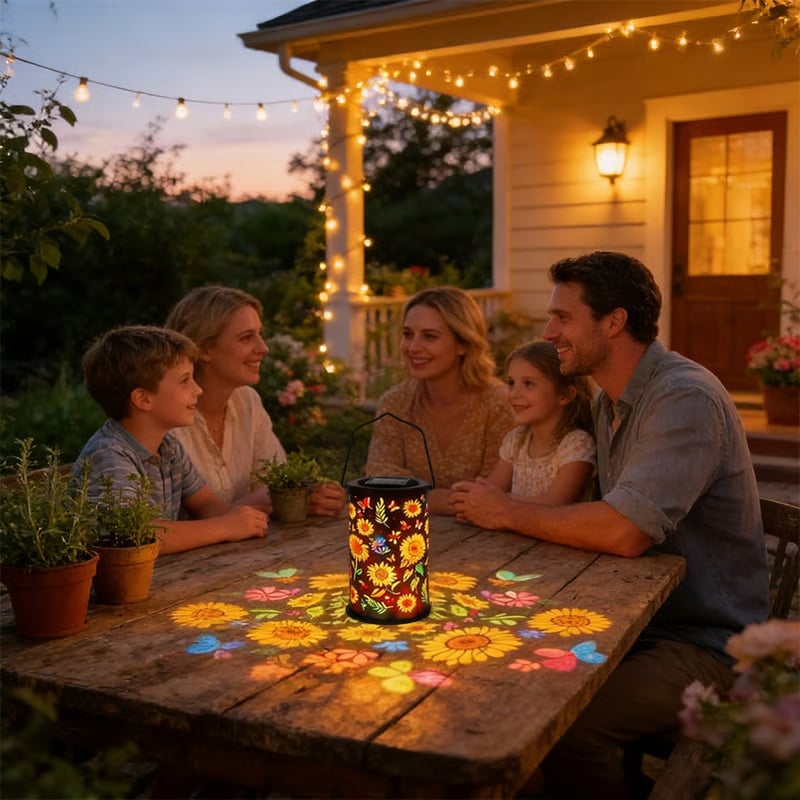 🔥HOT SALE 49% OFF-🌞Colorful Sunflower Glow Solar Garden Lantern