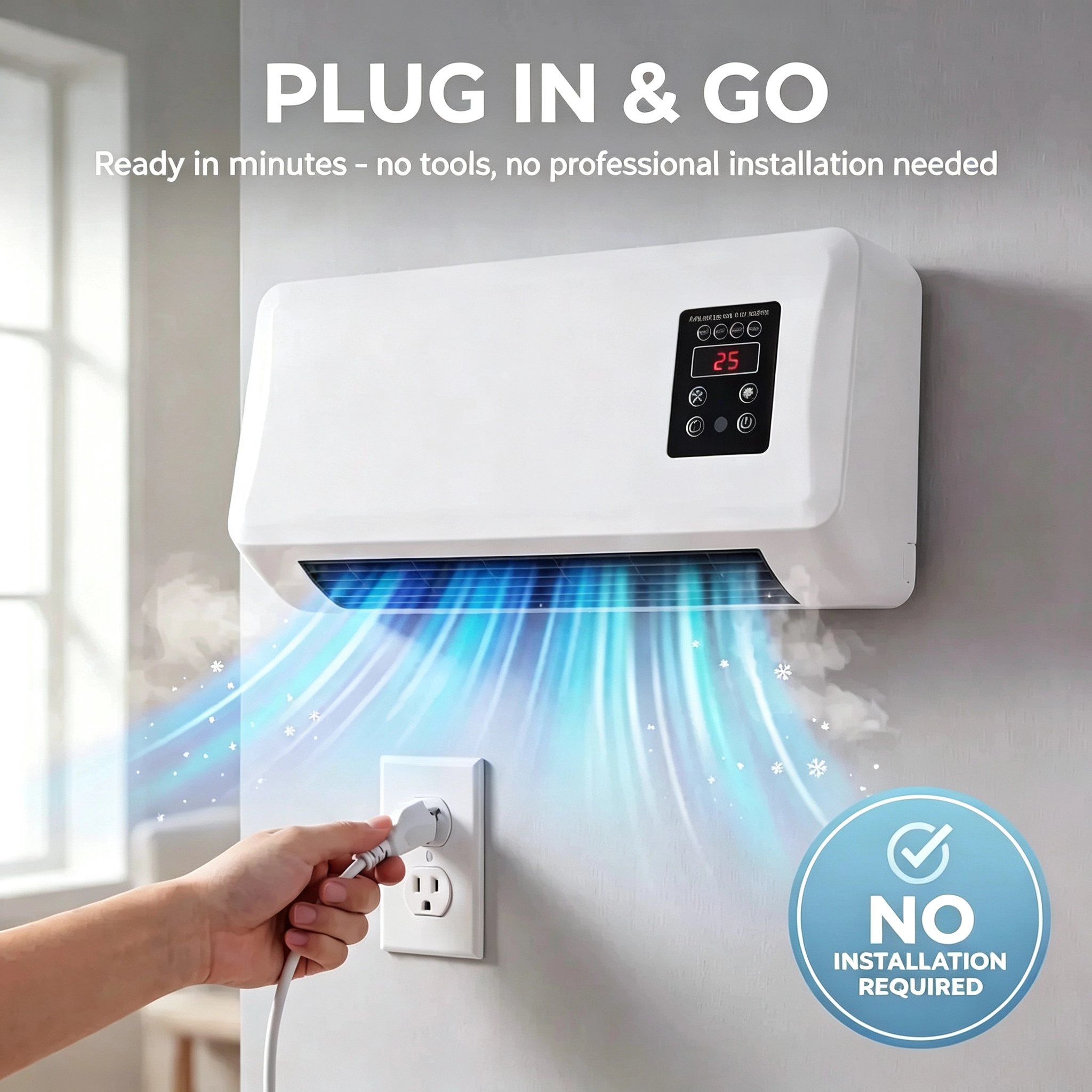 🔥Limited Discount🔥Ductless Portable Air Conditioners No Windows Needed