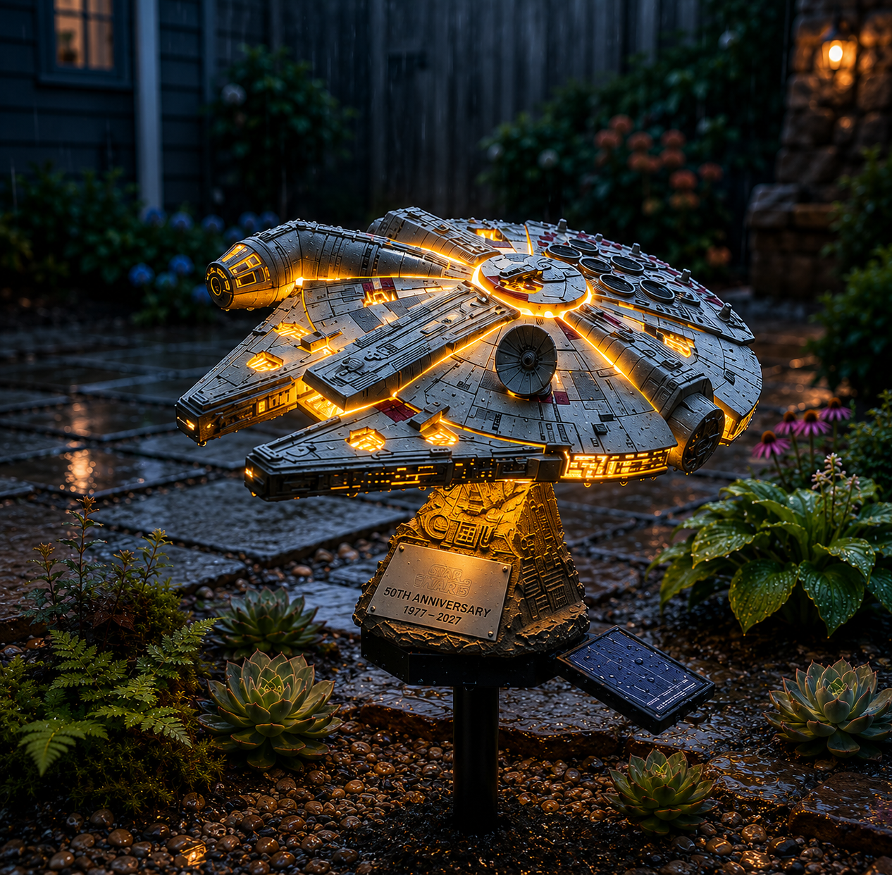 🌌 TODAY ONLY—🔥 Now Only 48% of the Original Price| Sci-Fi Starship Solar Garden Light