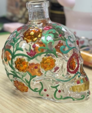 🔥🍷Limited edition Day of the Dead tequila bottle🎁