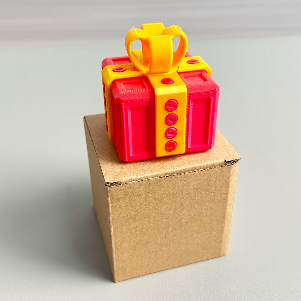 🎁 3D Printed Annoying Gift Box Ornaments 😂 - Ideal for Pranks and Mischief!