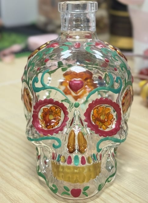 🔥🍷Limited edition Day of the Dead tequila bottle🎁