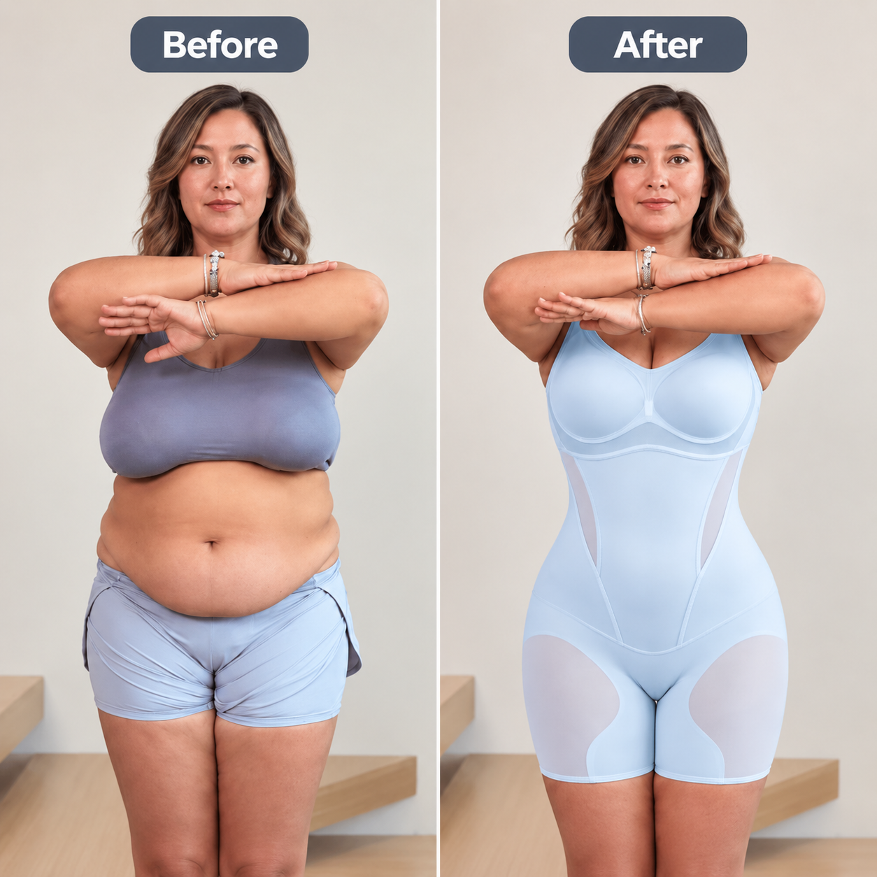 Cooling Tummy Control Butt-Lift Shapewear Bodysuit