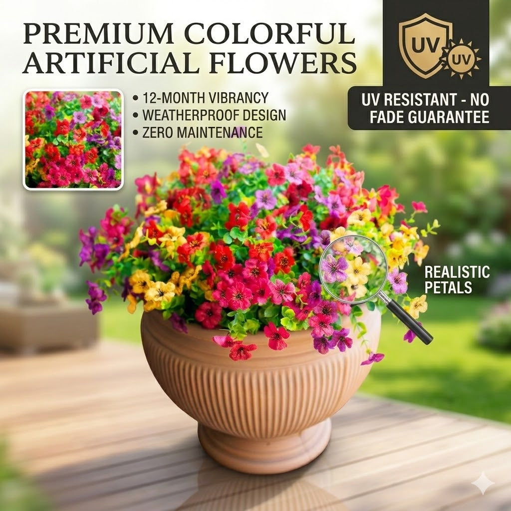 💐🌸Last Day Sale 49% OFF💐 UV Resistant Colorful Artificial Flower