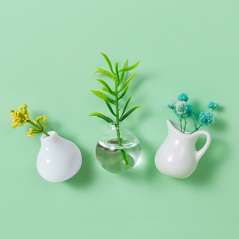 🌸🏺Handmade Mini Ceramic Vase – Refrigerator Magnet | Decorative Flower Vase for Home | 30% Off🌸