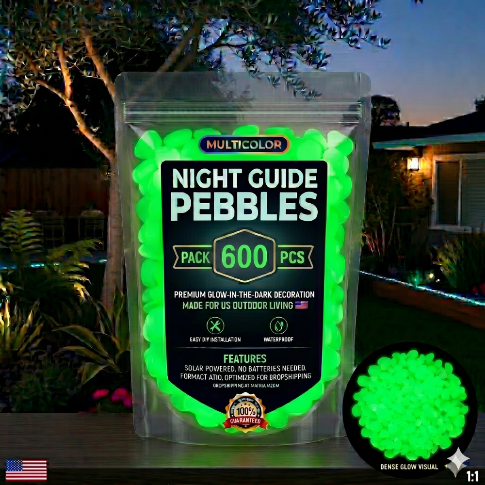 💥Hot selling products💥🌈Colorful Glow-in-the-Dark Garden Stones