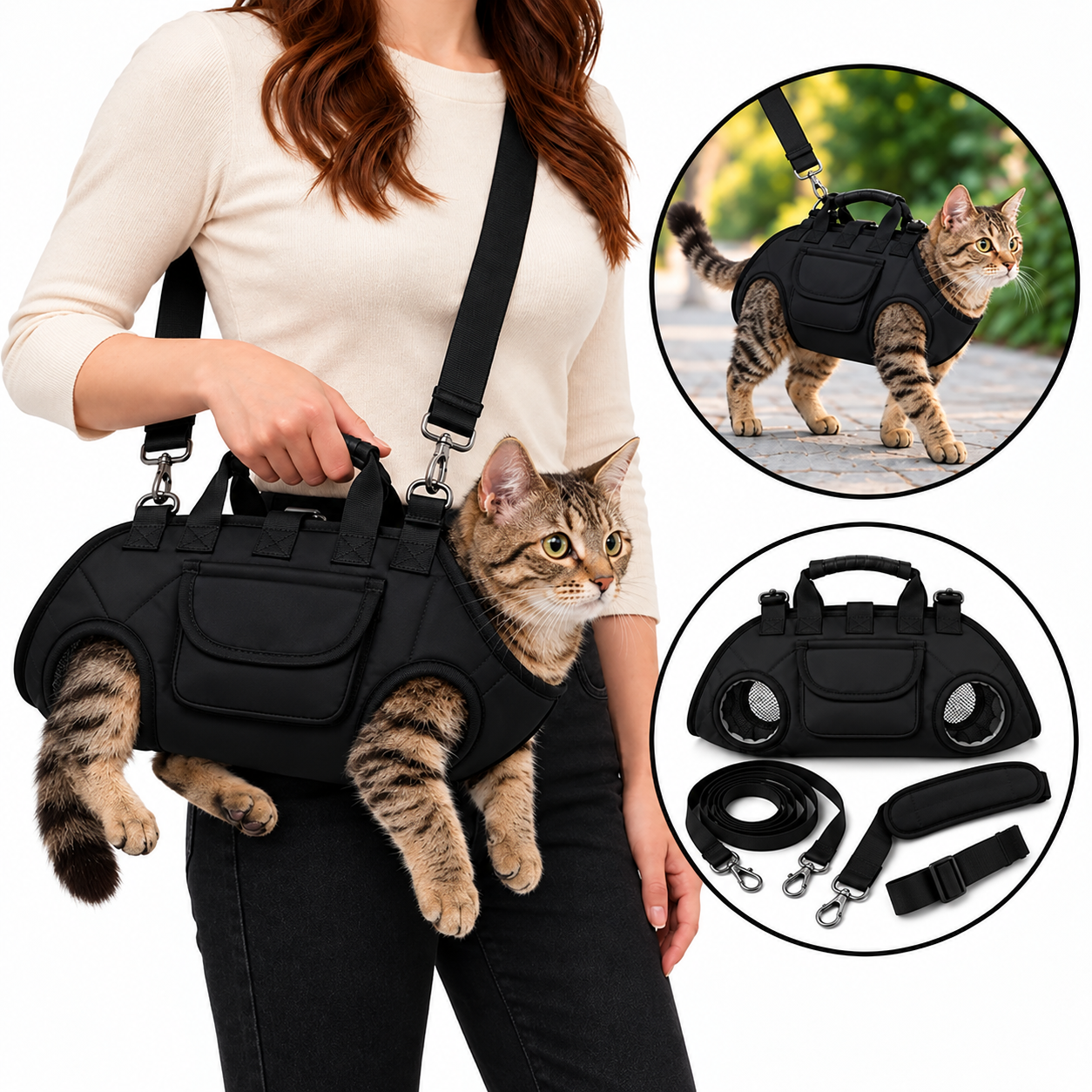 Portable Breathable Pet Carrier Sling