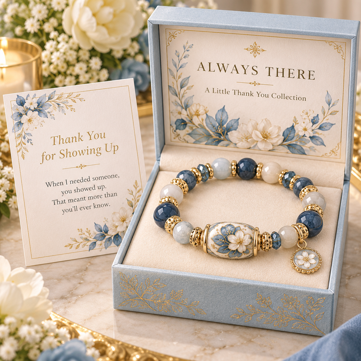 ❤️ A Little Thank You – Natural Stone Keepsake Bracelet Collection