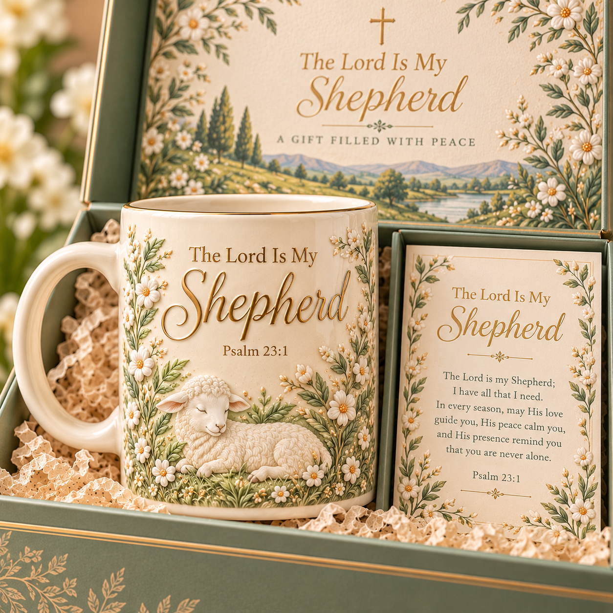 🤍 A Little Faith in Every Sip- Faith & Comfort Embossed Mug Collection