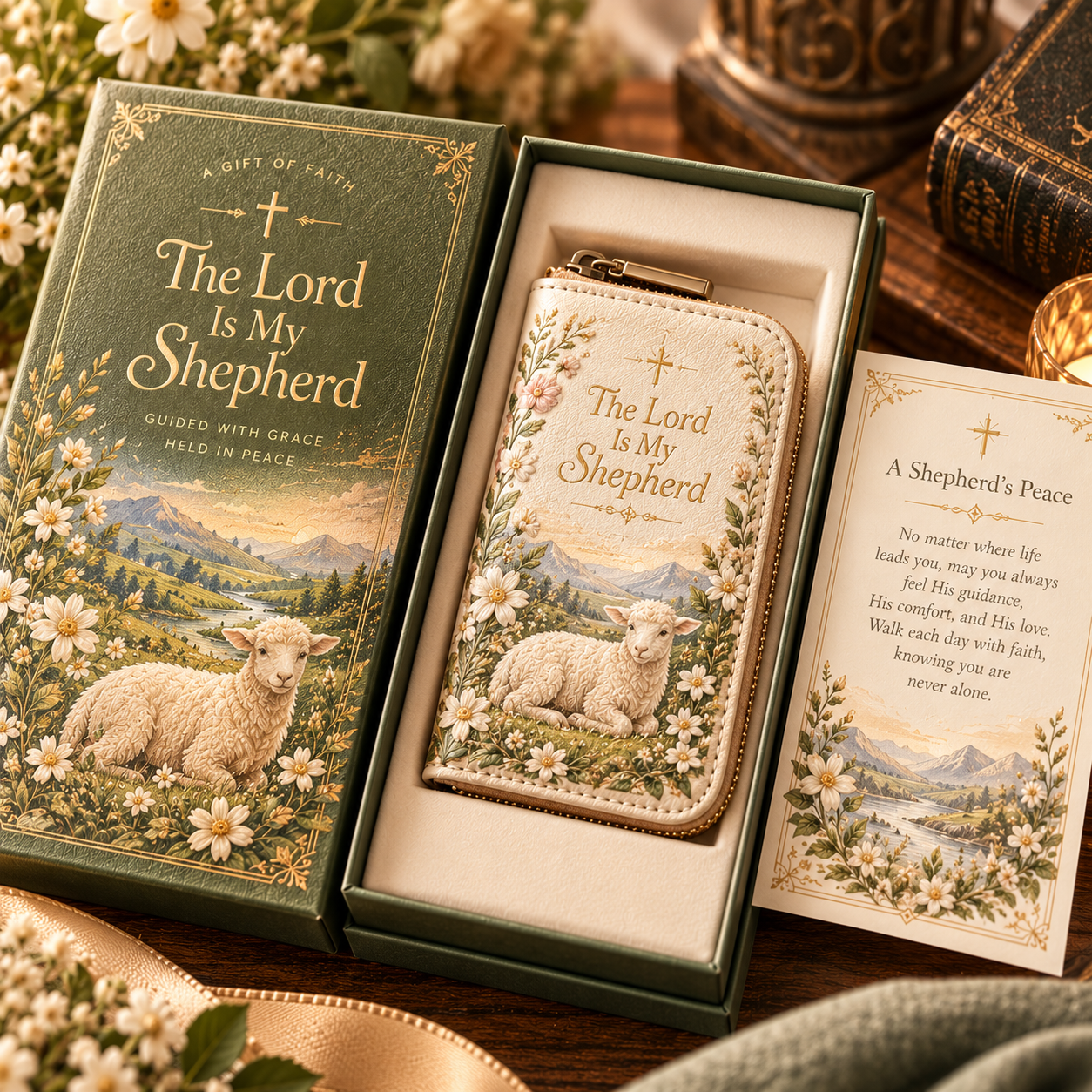 🤍 Faith & Grace Card Wallet Collection – Christian Gifts for Her