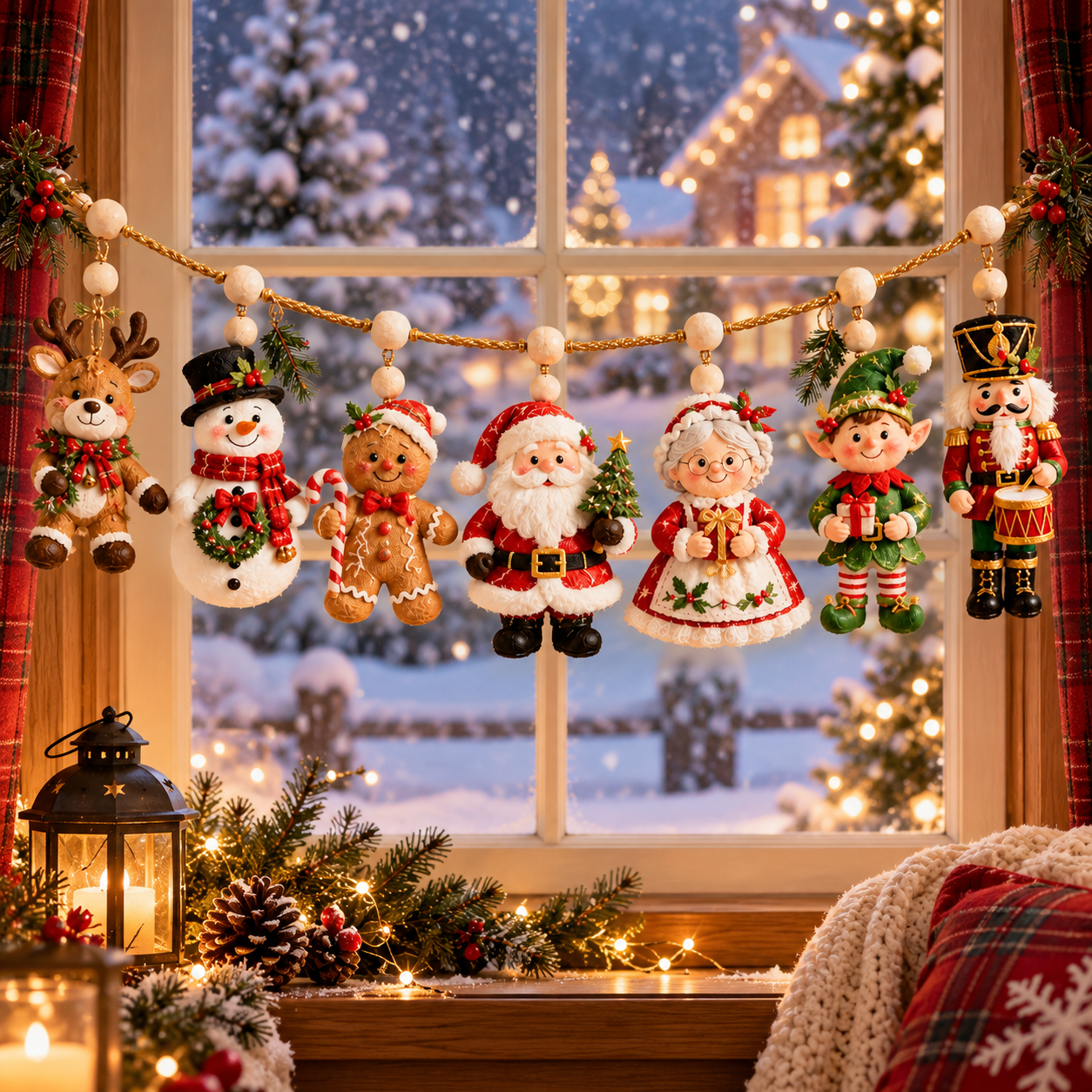 Christmas Garland Collection – Santa, Woodland, Nutcracker & Gingerbread