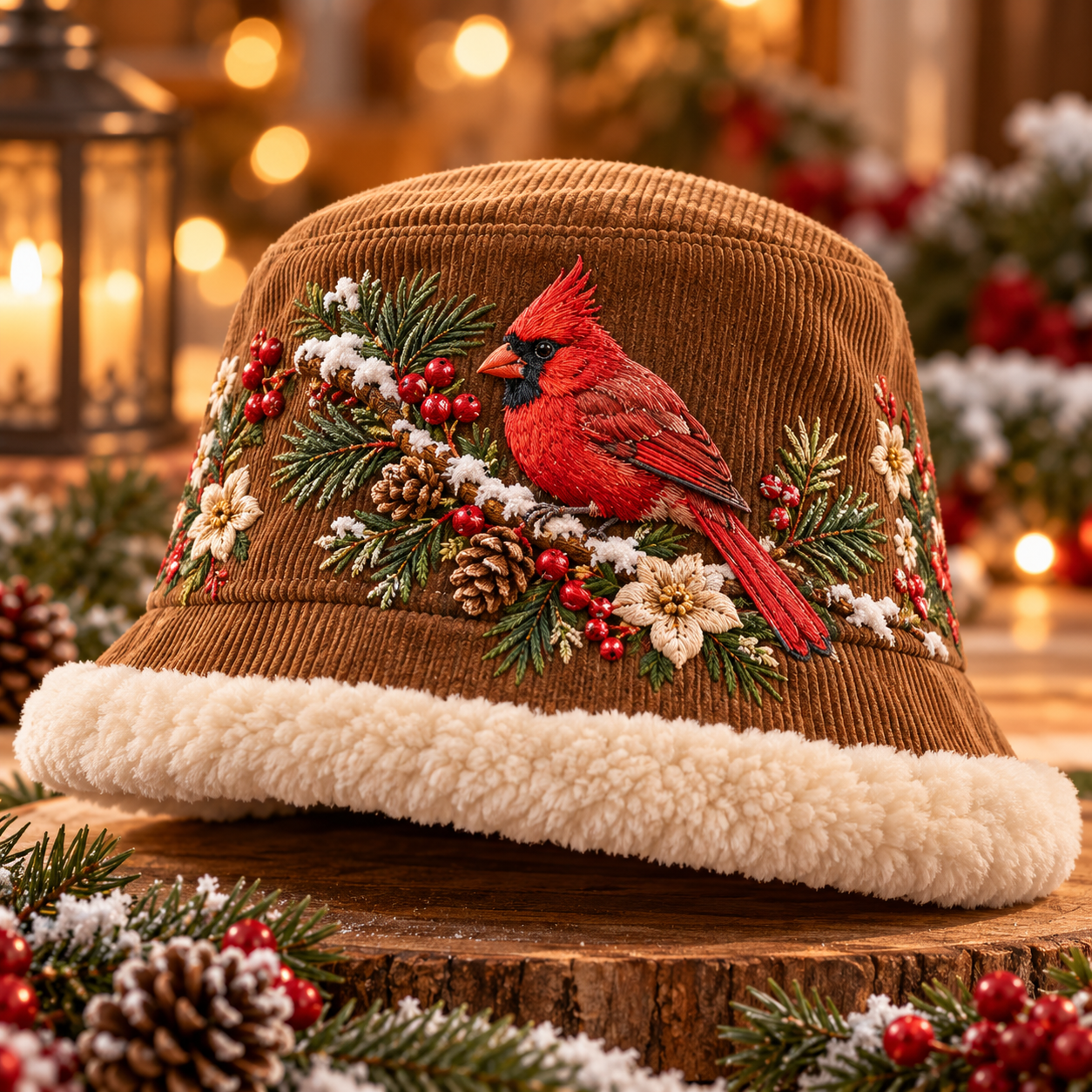 Vintage Embroidered Winter Bucket Hat Collection