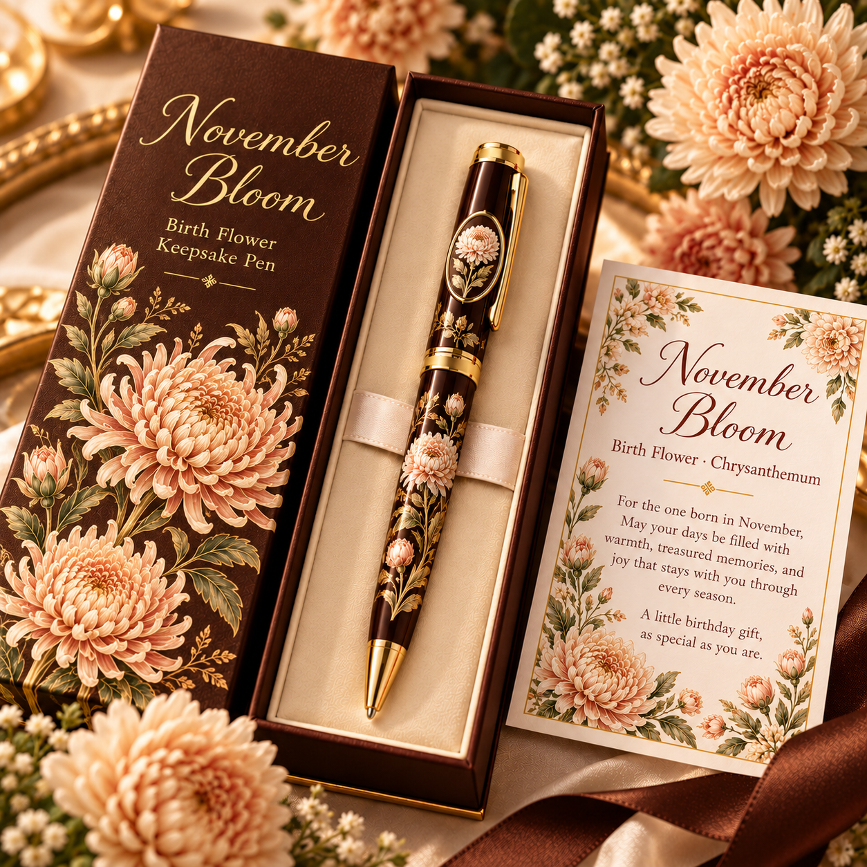 A Birthday in Bloom – Birth Flower Keepsake Pen Collection