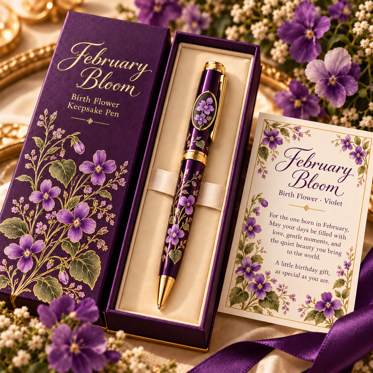 A Birthday in Bloom – Birth Flower Keepsake Pen Collection