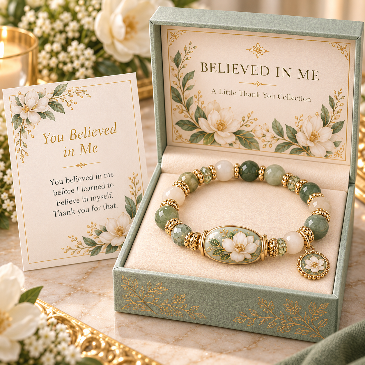 ❤️ A Little Thank You – Natural Stone Keepsake Bracelet Collection