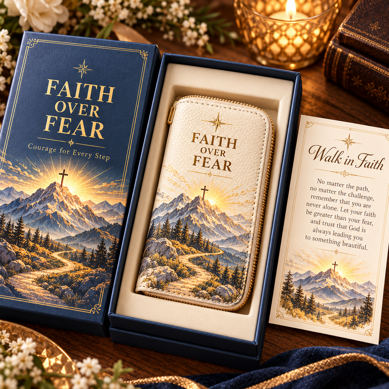 🤍 Faith & Grace Card Wallet Collection – Christian Gifts for Her