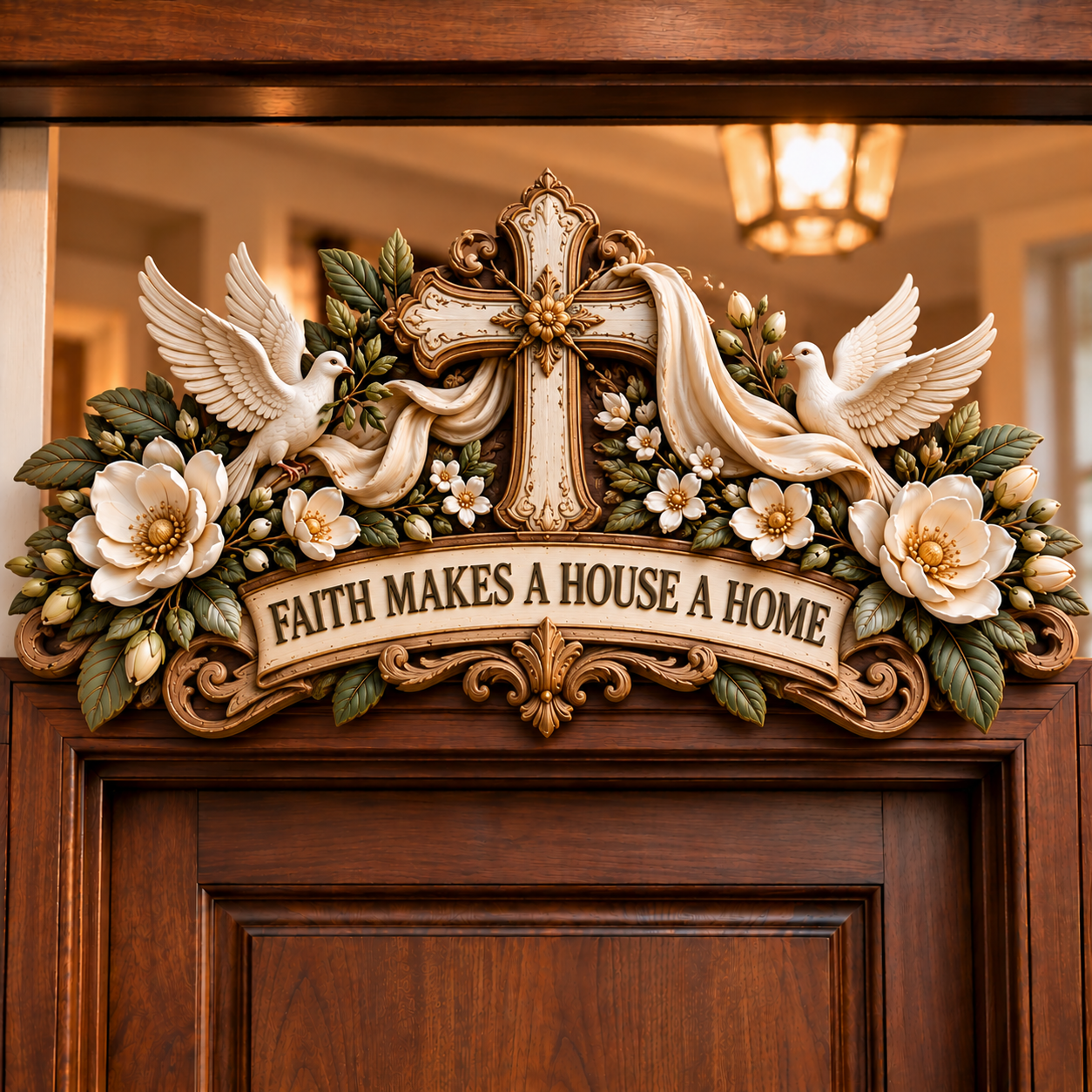 Christian Faith & Blessings Decorative Door Topper Collection