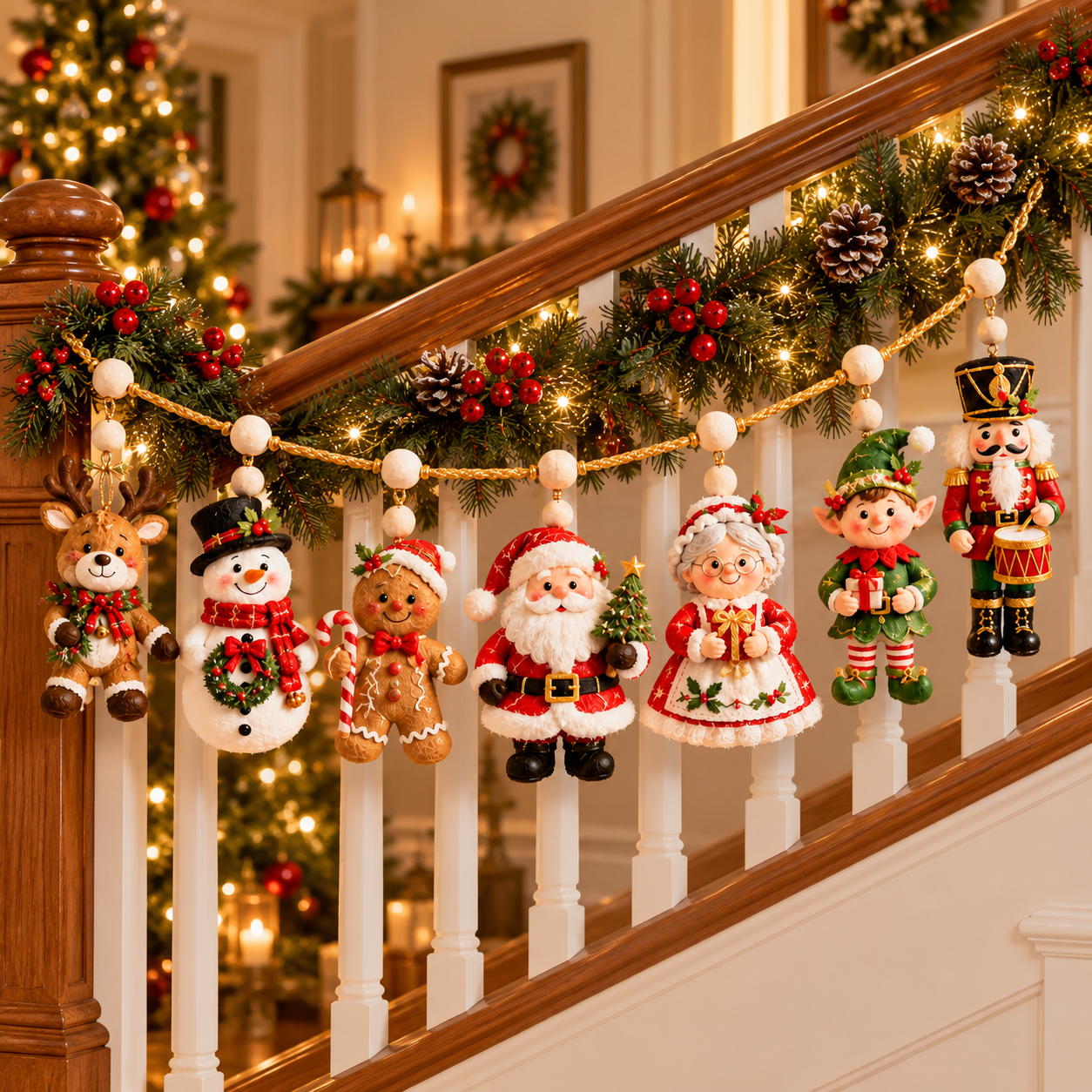 Christmas Garland Collection – Santa, Woodland, Nutcracker & Gingerbread