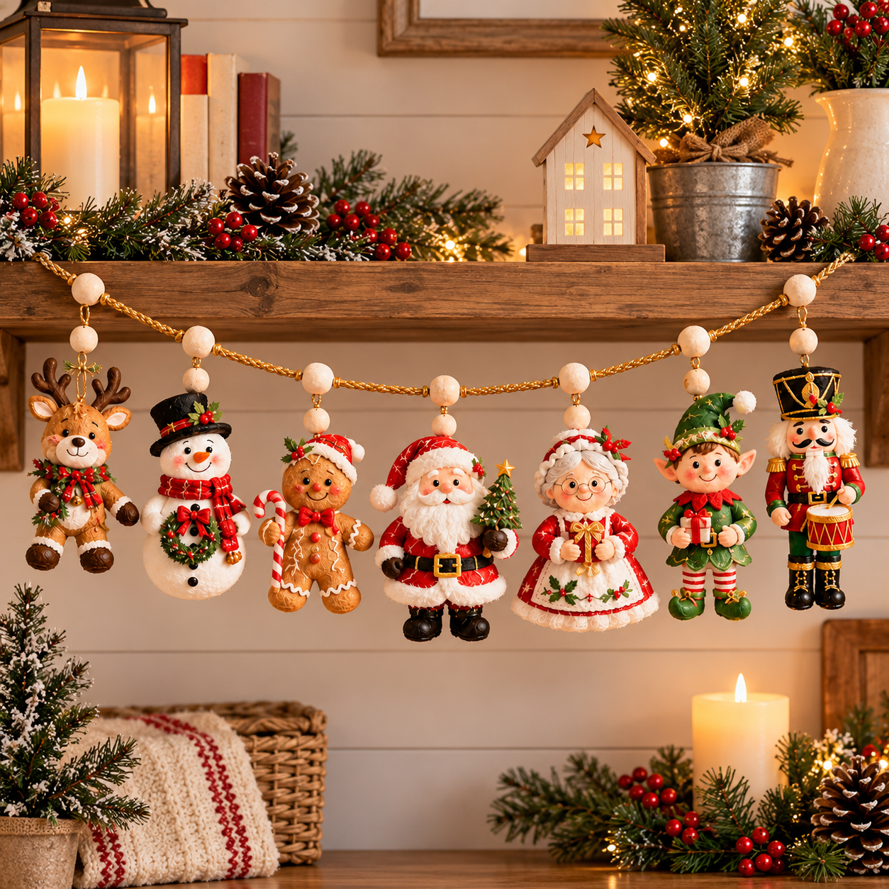 Christmas Garland Collection – Santa, Woodland, Nutcracker & Gingerbread