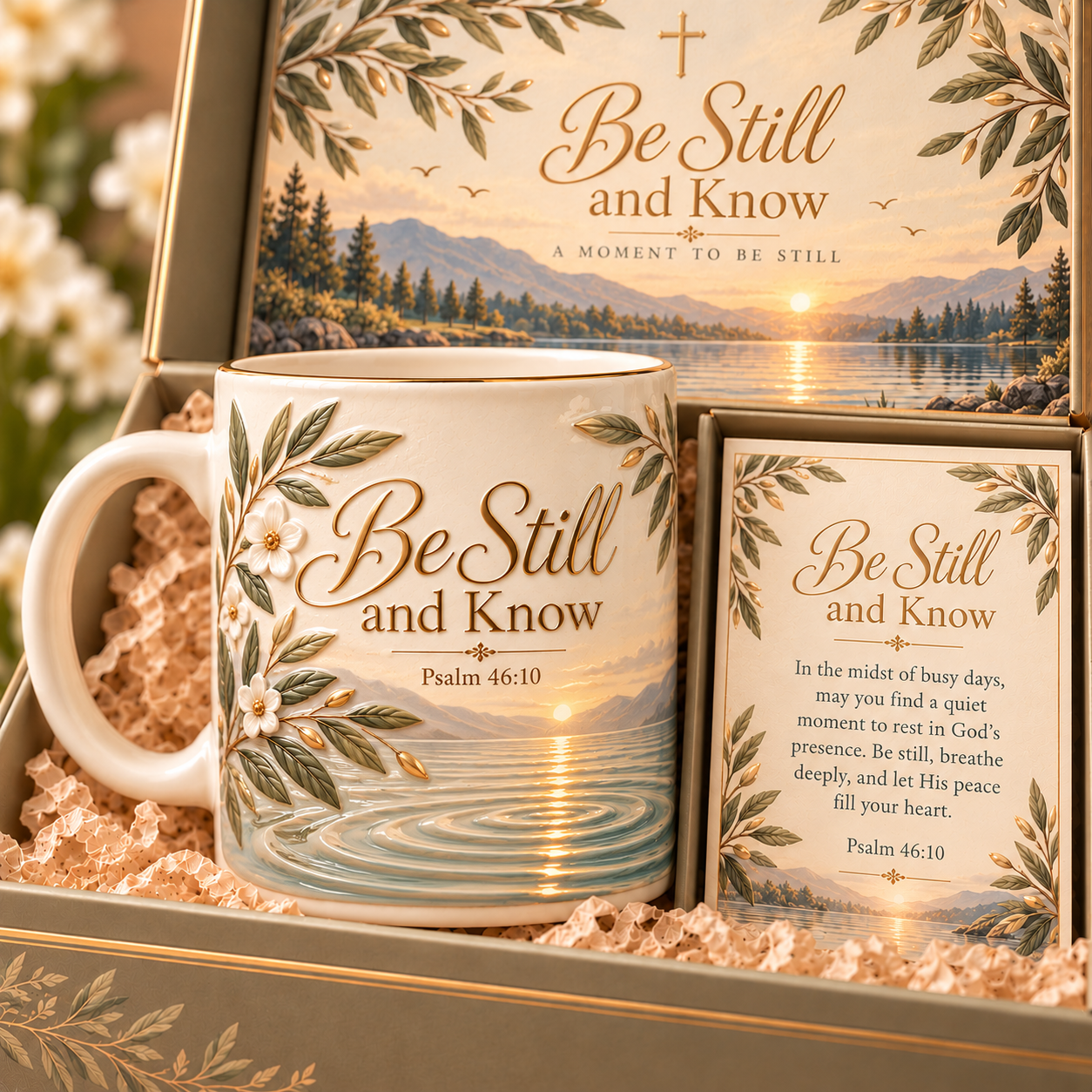 🤍 A Little Faith in Every Sip- Faith & Comfort Embossed Mug Collection