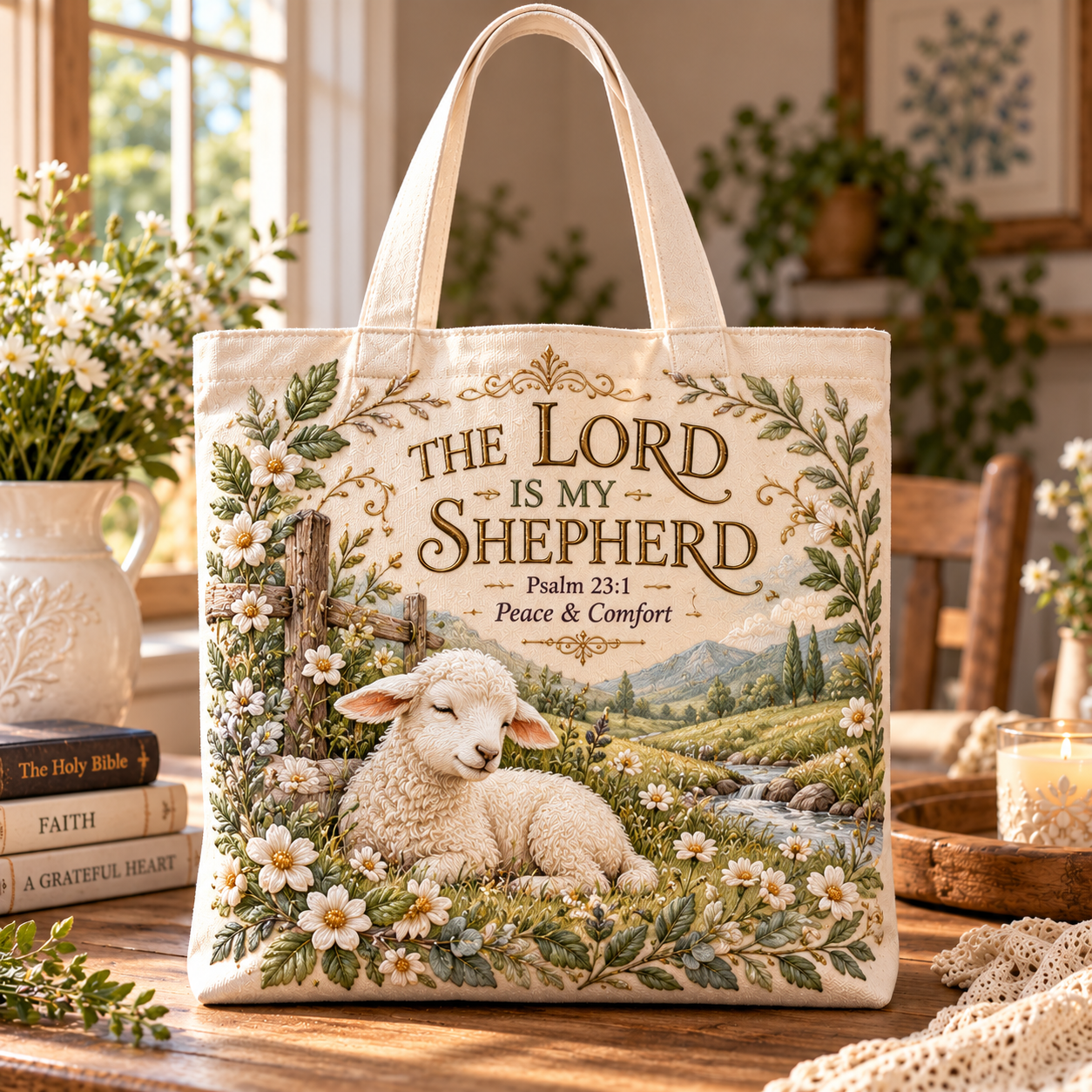 🤍 Faith & Grace Tote Collection- Carry Your Faith, Wherever Life Takes You. 